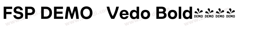 FSP DEMO   Vedo Bold字体转换